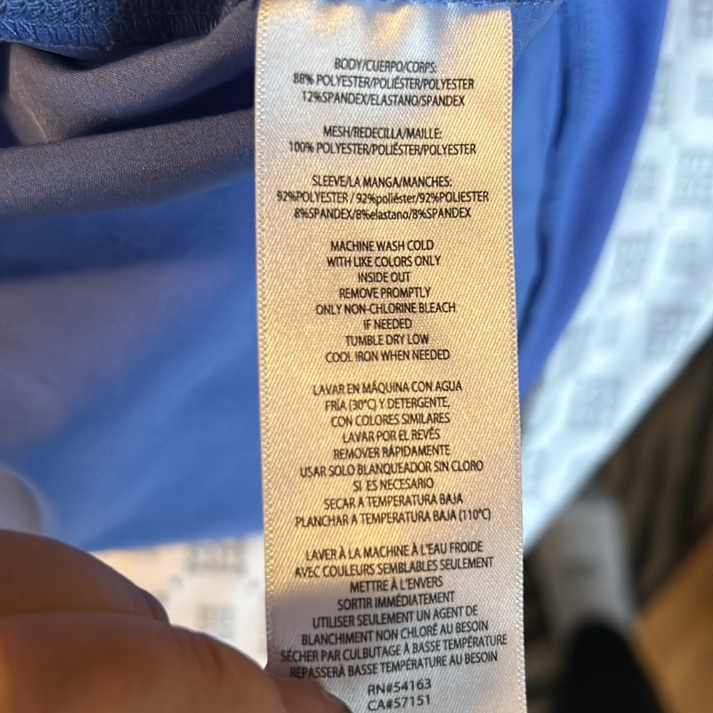 Calvin Klein Blue Performance Shirt - Medium - Picture 6 of 6